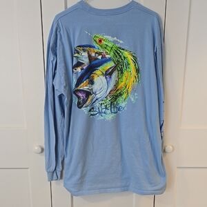 Salt Life Light Blue Cotton Shirt